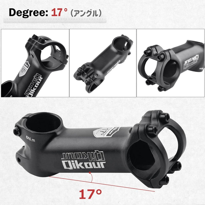 Laad afbeelding in Galerijviewer, Azarxis 25.4mm 31.8mm Stem 70mm 80mm 90mm 110mm 120mm 130mm 17 35 45 60 Degree Adjustable Bike Stem Mountain Bike Stem Short Handlebar Stem for Bicycle, Road Bike, MTB, BMX, Cycling - happygetfit.com
