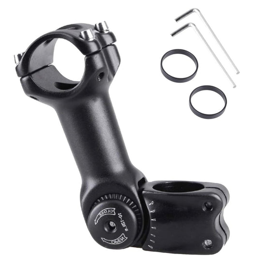 Azarxis 25.4mm 31.8mm Stem 70mm 80mm 90mm 110mm 120mm 130mm 17 35 45 60 Degree Adjustable Bike Stem Mountain Bike Stem Short Handlebar Stem for Bicycle, Road Bike, MTB, BMX, Cycling - happygetfit.com