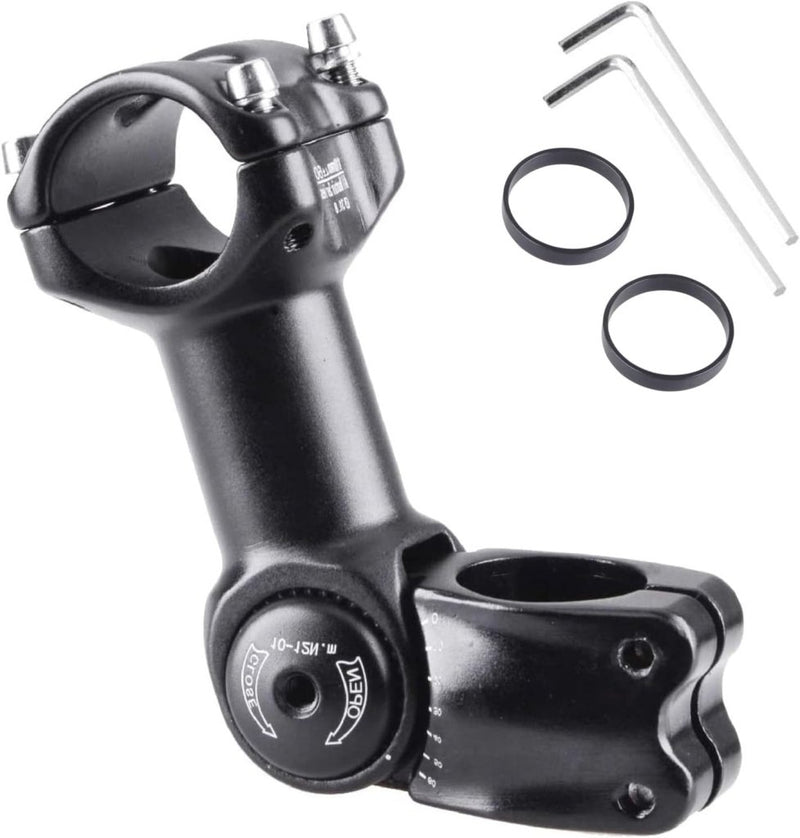 Load image into Gallery viewer, Azarxis Fietsstuurpen 25,4 mm verstelbaar fietsstuur stuurpen ±60 graden MTB voorvork stuurpen verlenging 90 mm voor mountainbike racefiets BMX DH cyclus met inbussleutel - happygetfit.com
