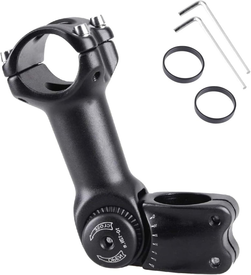 Load image into Gallery viewer, Azarxis Fietsstuurpen 25,4 mm verstelbaar fietsstuur stuurpen ±60 graden MTB voorvork stuurpen verlenging 90 mm voor mountainbike racefiets BMX DH cyclus met inbussleutel - happygetfit.com
