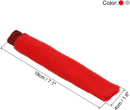 Badminton handdoek grips 2 stuks antislip en zweetabsorberend grijs-rood – racket overgrips – badminton accessoires - happygetfit.com