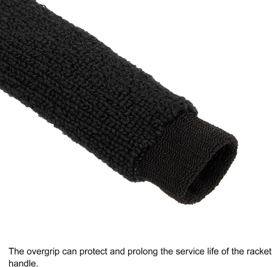 Badminton handdoek grips 2 stuks antislip en zweetabsorberend grijs-rood – racket overgrips – badminton accessoires - happygetfit.com