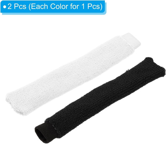Badminton handdoek grips 2 stuks antislip en zweetabsorberend grijs-rood – racket overgrips – badminton accessoires - happygetfit.com