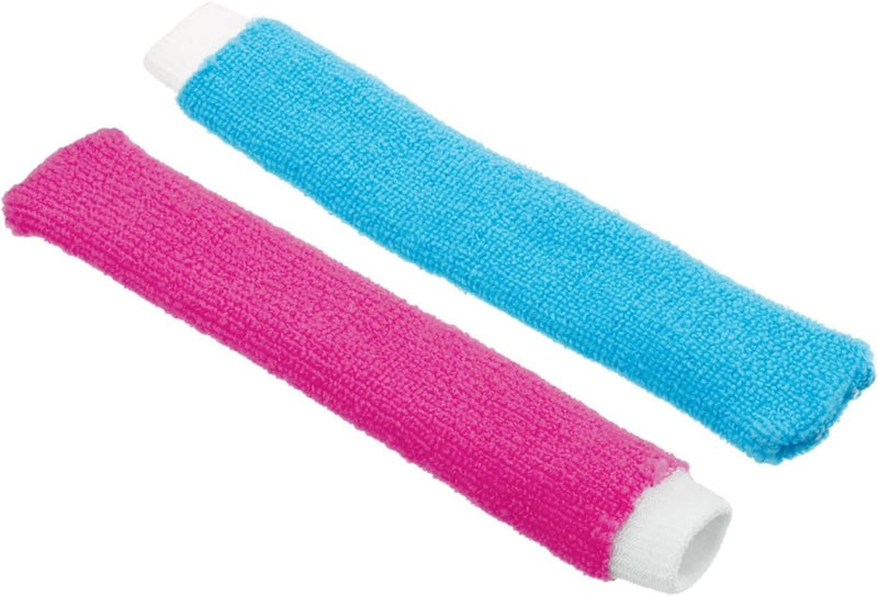 Laad afbeelding in Galerijviewer, Badminton handdoek grips 2 stuks antislip en zweetabsorberend grijs-rood – racket overgrips – badminton accessoires - happygetfit.com
