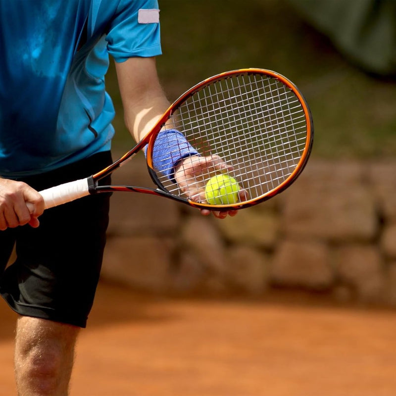 Laad afbeelding in Galerijviewer, Badminton handdoek grips 2 stuks antislip en zweetabsorberend grijs-rood – racket overgrips – badminton accessoires - happygetfit.com
