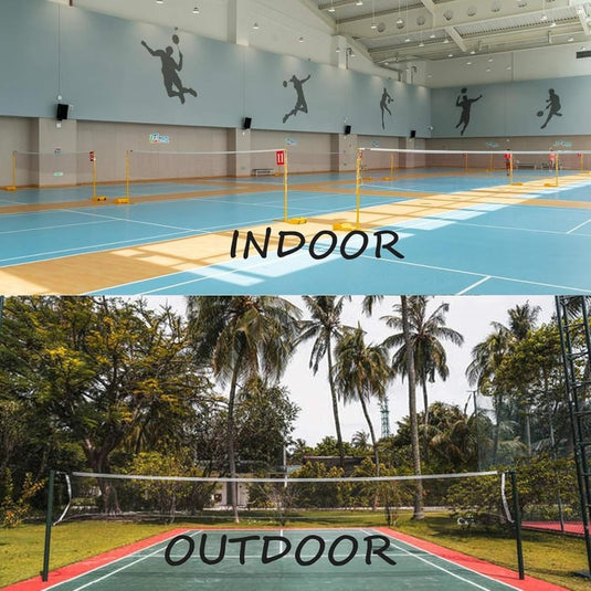 Badmintonnet Draagbaar Net voor Badminton Buitensporten voor Tuin School - happygetfit.com