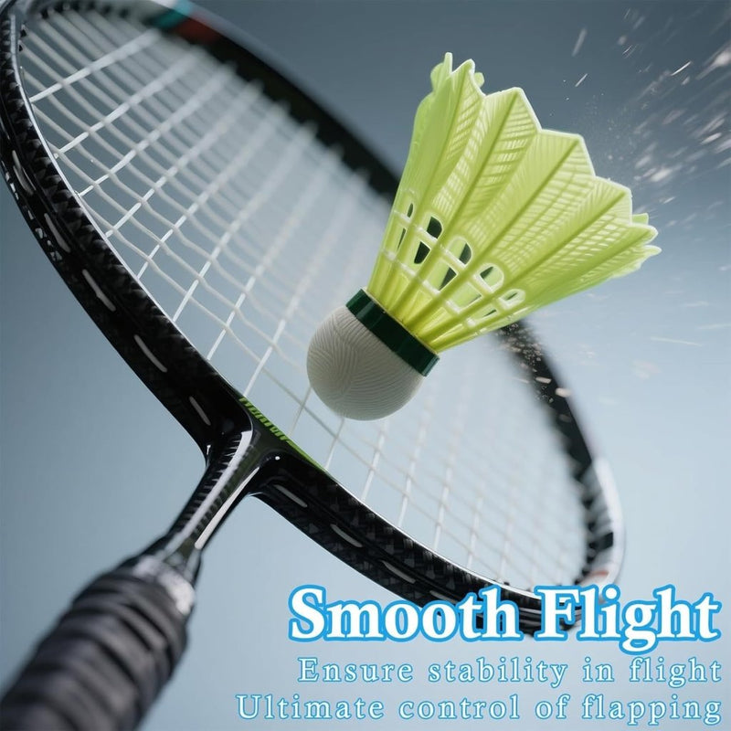Laad afbeelding in Galerijviewer, Badmintonshuttles 12 stuks van nylon met schuimkop voor binnen en buiten – badmintonveren – racketaccessoires - happygetfit.com

