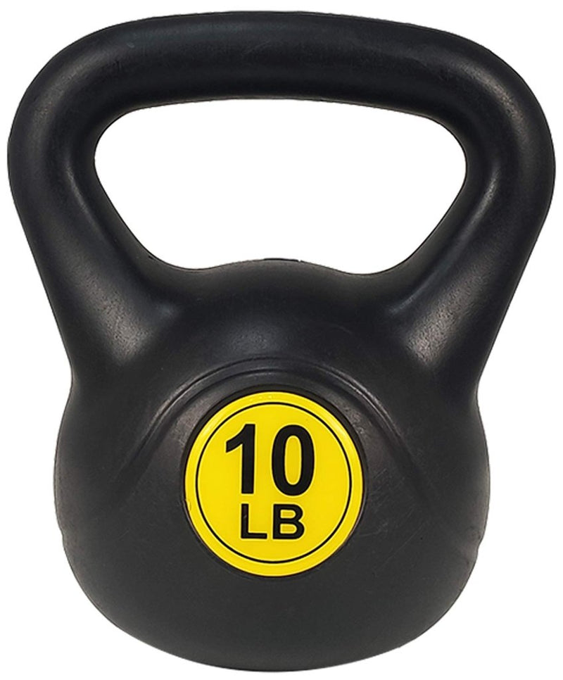 Laad afbeelding in Galerijviewer, BalanceFrom Vinyl Kettlebell Set, 30/45/50/75 Pound Options – Cement-Filled Strength Training Weights with Ergonomic Grip and Color Coding for Full Body Fitness at Home or Gym - happygetfit.com
