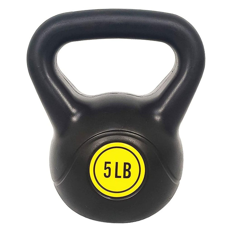 Laad afbeelding in Galerijviewer, BalanceFrom Vinyl Kettlebell Set, 30/45/50/75 Pound Options – Cement-Filled Strength Training Weights with Ergonomic Grip and Color Coding for Full Body Fitness at Home or Gym - happygetfit.com

