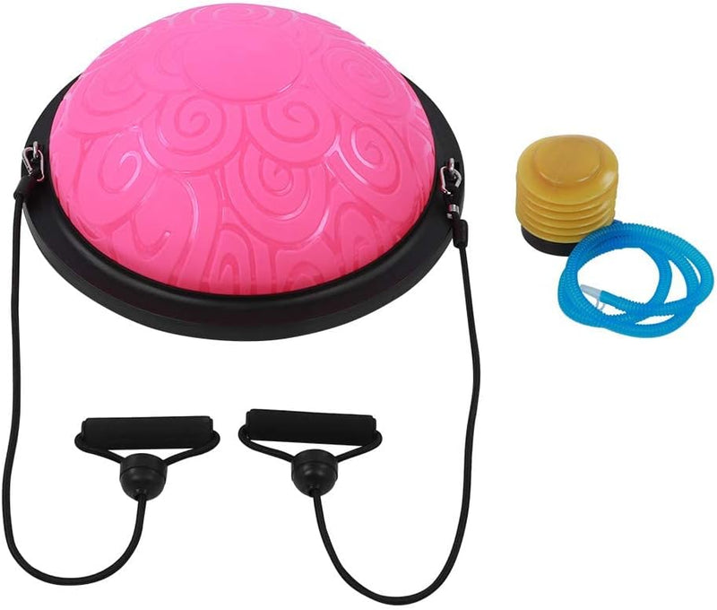 Chargez l'image dans la visionneuse de la galerie, Balanstrainer 46 cm met weerstandsbanden – antislip halve bal – core training – evenwichtstraining - happygetfit.com

