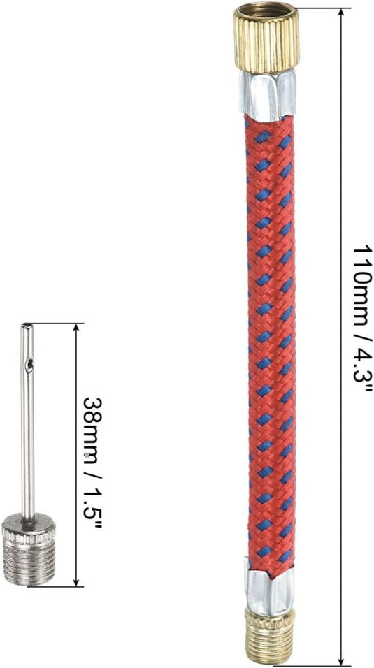 Balpomp naalden adapterset 5-delig met slang en mondstuk – pompnaalden – sportbal accessoires - happygetfit.com
