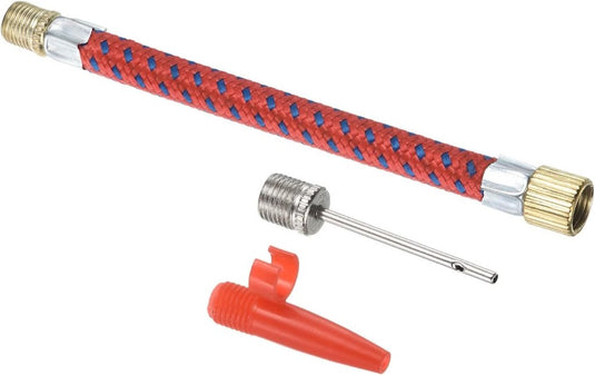 Balpomp naalden adapterset 5-delig met slang en mondstuk – pompnaalden – sportbal accessoires - happygetfit.com
