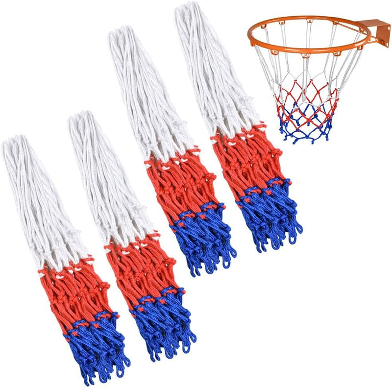 Carica l’immagine nel visualizzatore della galleria, Basketbalnetten 2 stuks van stevig polypropyleen met 12 ophanglussen en 50 cm lengte voor standaard basketbalringen – basketnetten – ringnetten - happygetfit.com
