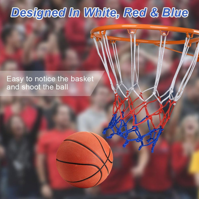 Carica l’immagine nel visualizzatore della galleria, Basketbalnetten 2 stuks van stevig polypropyleen met 12 ophanglussen en 50 cm lengte voor standaard basketbalringen – basketnetten – ringnetten - happygetfit.com
