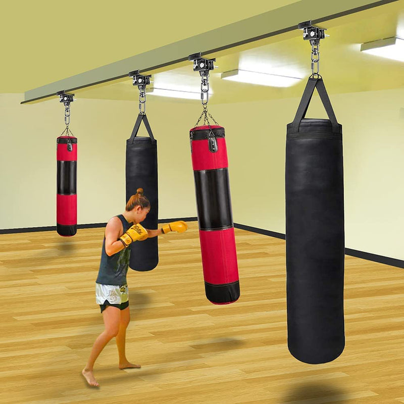 Laad afbeelding in Galerijviewer, BeneLabel Punching Bag Hanger for I Beam 880 LBs Capacity Heavy Bag Mount Width Adjustable Boxing Bag Holder &amp; Steel Beam Clamp for Beam - happygetfit.com
