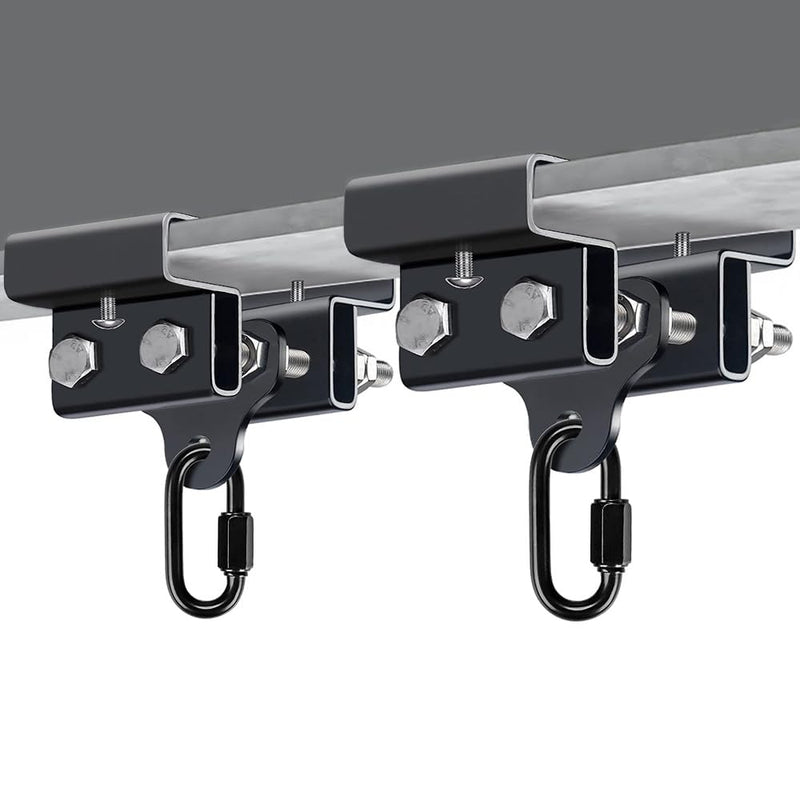 Laad afbeelding in Galerijviewer, BeneLabel Punching Bag Hanger for I Beam 880 LBs Capacity Heavy Bag Mount Width Adjustable Boxing Bag Holder &amp; Steel Beam Clamp for Beam - happygetfit.com
