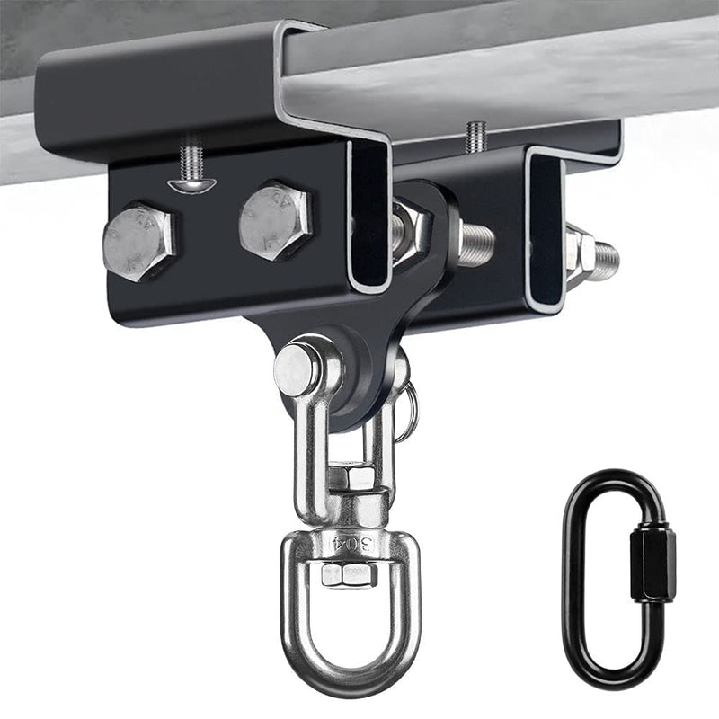 Laad afbeelding in Galerijviewer, BeneLabel Punching Bag Hanger for I Beam 880 LBs Capacity Heavy Bag Mount Width Adjustable Boxing Bag Holder &amp; Steel Beam Clamp for Beam - happygetfit.com
