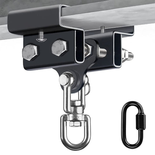 BeneLabel Punching Bag Hanger for I Beam 880 LBs Capacity Heavy Bag Mount Width Adjustable Boxing Bag Holder & Steel Beam Clamp for Beam - happygetfit.com
