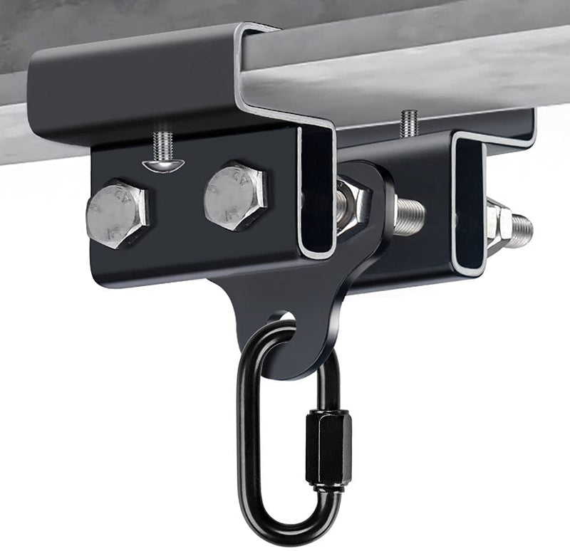 Laad afbeelding in Galerijviewer, BeneLabel Punching Bag Hanger for I Beam 880 LBs Capacity Heavy Bag Mount Width Adjustable Boxing Bag Holder &amp; Steel Beam Clamp for Beam - happygetfit.com
