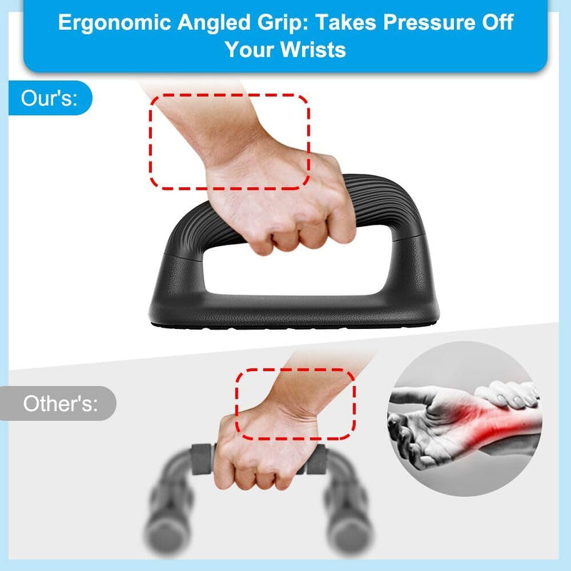 Load image into Gallery viewer, BeneLabel push-up-stangen, push-up-standaard, antislip zachte kunststof push-up-handgrepen, antislip onderlaag, roestvrij stalen steunframe, krachttrainingsapparatuur, perfect voor bodemtraining - happygetfit.com
