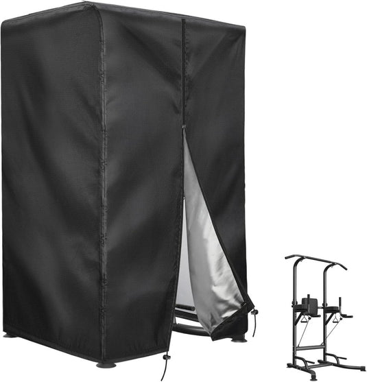 Beschermhoes voor power rack 102 x 107 x 163 cm van 420D Oxford – fitness hoes – waterdichte afdekhoes - happygetfit.com