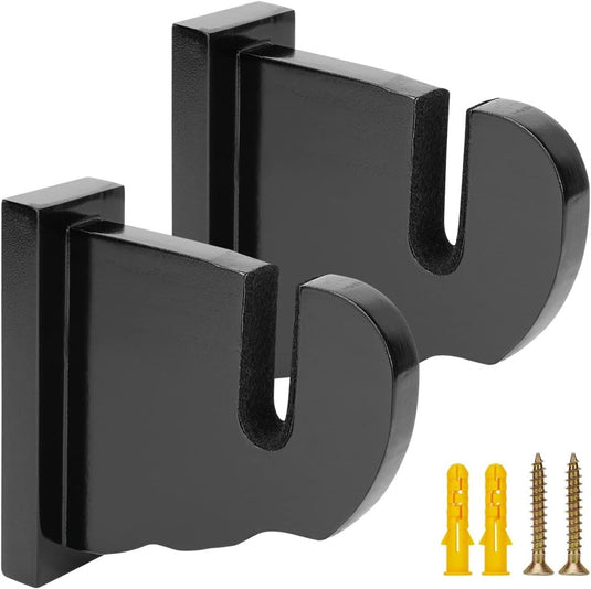 BIJUN Skateboard muurbevestiging, longboard hanger plank display rek, geschikt voor skateboard, longboard, ski's, snowboards, waterski's en elektrisch skateboard (zwart) - happygetfit.com