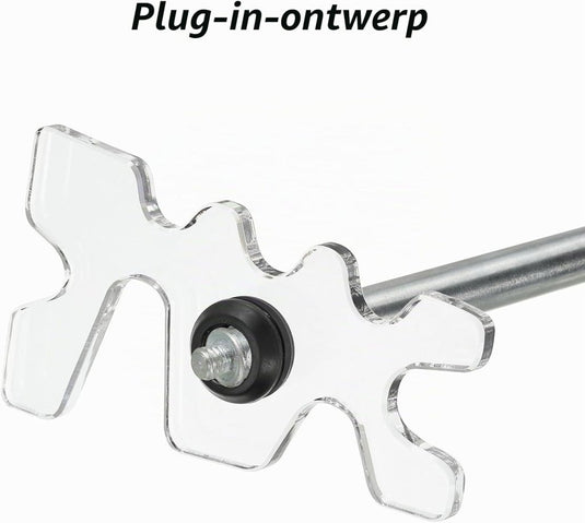 Biljart brugkop 115 x 60 mm van acryl transparant – keu brug – biljart accessoires - happygetfit.com