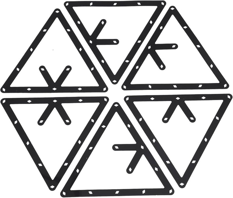 Laad afbeelding in Galerijviewer, Biljart driehoek rack zwart - happygetfit.com
