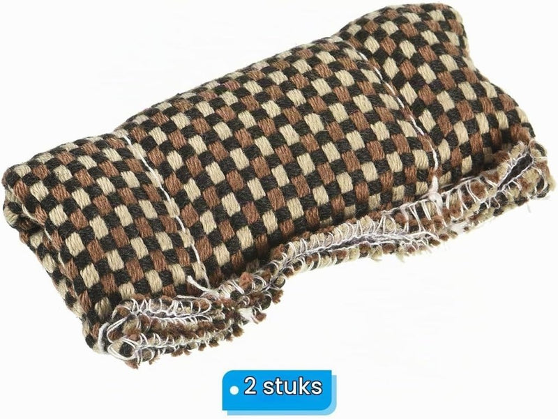 Laad afbeelding in Galerijviewer, Biljart keu reinigingsdoeken 2 stuks 10 x 5 cm bruin – schachtreiniger – biljart accessoires - happygetfit.com
