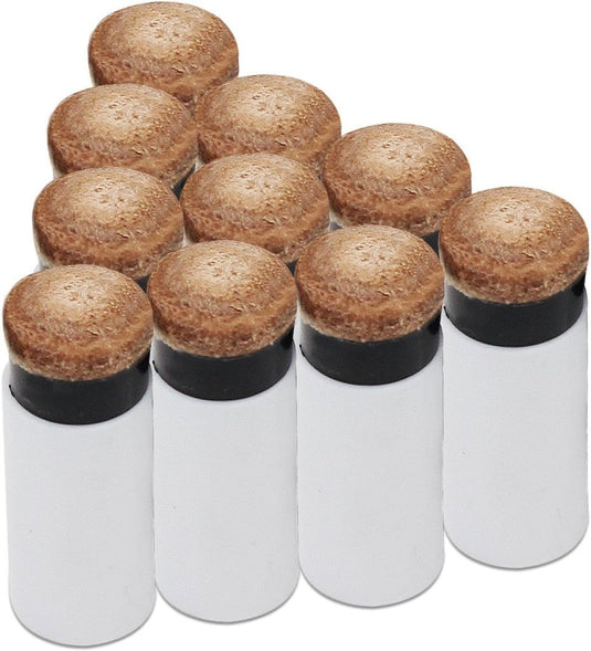 Biljart keu schroeftips 12 mm set van 10 bruin - happygetfit.com