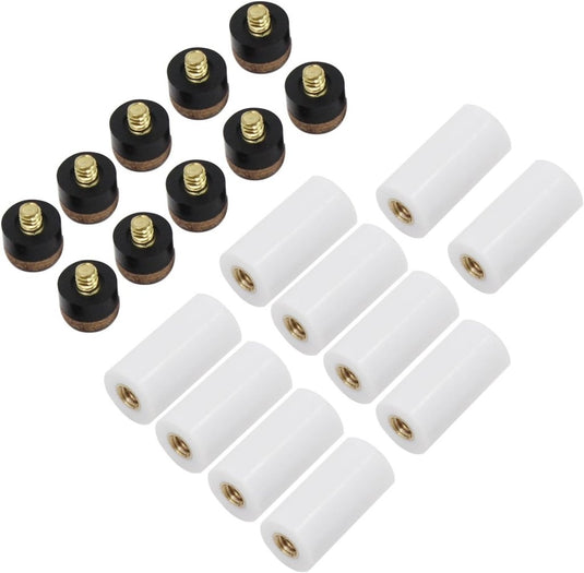 Biljart keu schroeftips 12 mm set van 10 bruin - happygetfit.com