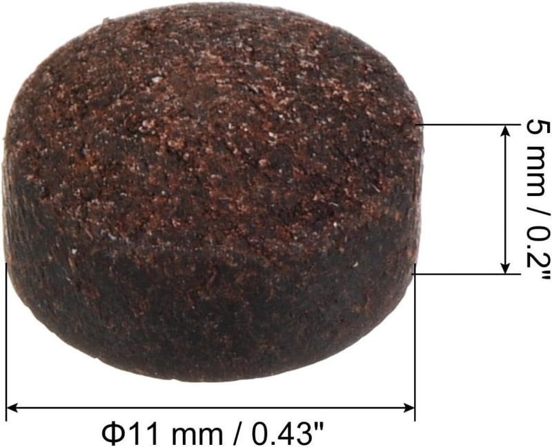 Załaduj obraz do przeglądarki galerii, Biljart keu tips 6 stuks 11 mm van rundleer bruin – vervangende pomeransen – biljart accessoires - happygetfit.com
