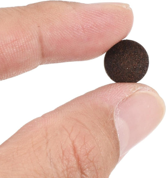 Biljart keu tips 6 stuks 11 mm van rundleer bruin – vervangende pomeransen – biljart accessoires - happygetfit.com