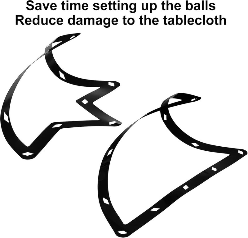 Załaduj obraz do przeglądarki galerii, Biljart Magic Rack 2 stuks voor 8 9 en 10 ball – ballenrek sjablonen – biljart accessoires - happygetfit.com
