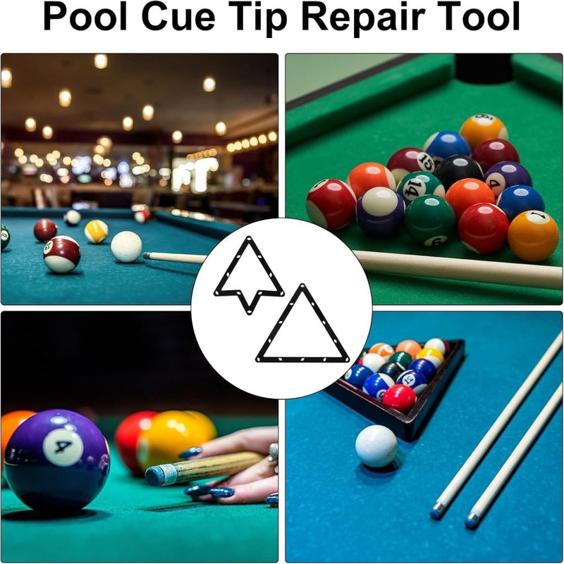 Załaduj obraz do przeglądarki galerii, Biljart Magic Rack 2 stuks voor 8 9 en 10 ball – ballenrek sjablonen – biljart accessoires - happygetfit.com
