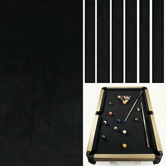Biljartdoek voor 9 ft pooltafel zwart - happygetfit.com