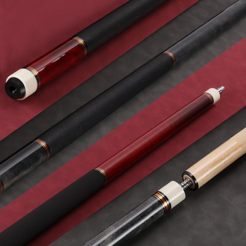 Load image into Gallery viewer, Biljartkeu 147 cm 19-20 oz – Canadese Esdoorn Pool Cue 12,5 mm Tip – Leren Grip - happygetfit.com

