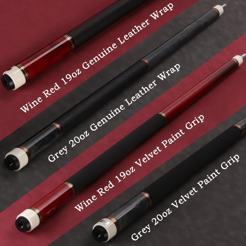 Load image into Gallery viewer, Biljartkeu 147 cm 19-20 oz – Canadese Esdoorn Pool Cue 12,5 mm Tip – Leren Grip - happygetfit.com
