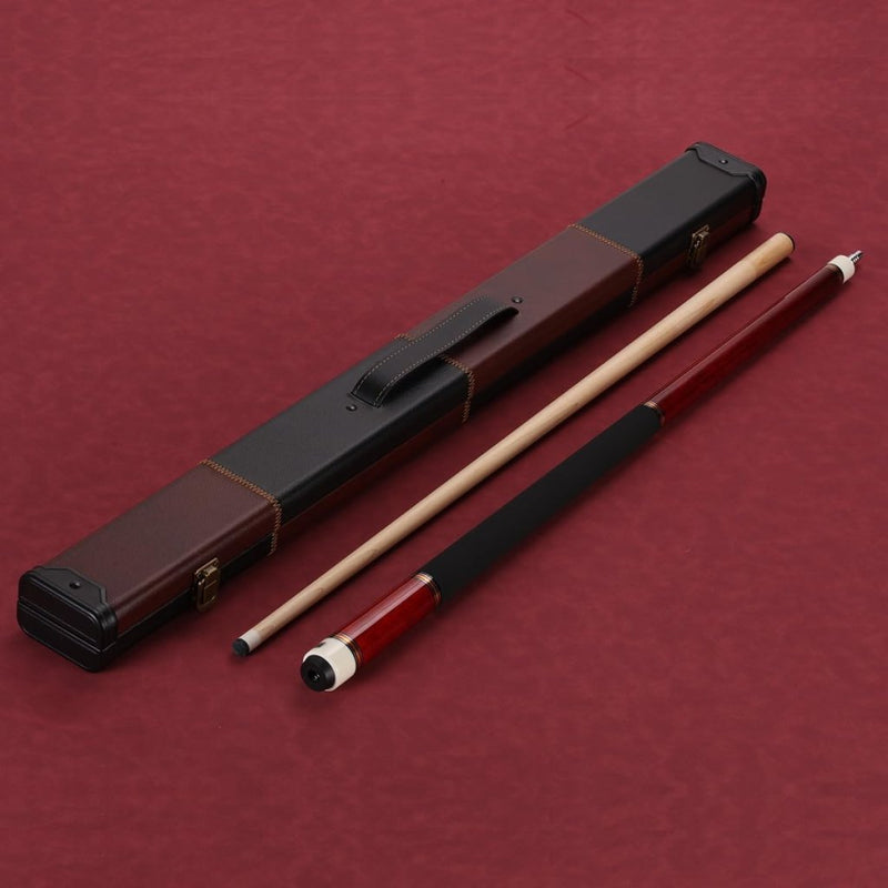 Load image into Gallery viewer, Biljartkeu 147 cm 19-20 oz – Canadese Esdoorn Pool Cue 12,5 mm Tip – Leren Grip - happygetfit.com
