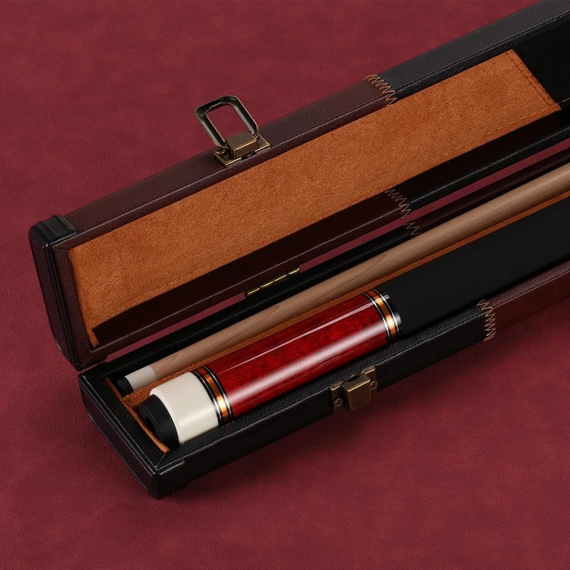 Load image into Gallery viewer, Biljartkeu 147 cm 19-20 oz – Canadese Esdoorn Pool Cue 12,5 mm Tip – Leren Grip - happygetfit.com
