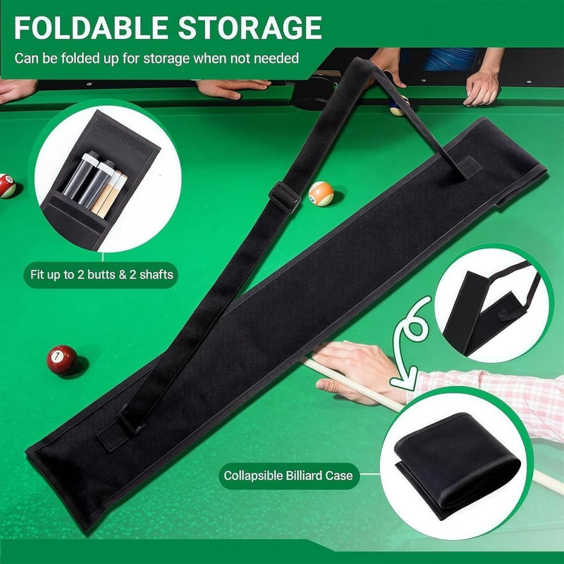 Load image into Gallery viewer, Biljartkeu Tas met Handschoen – Cue Bag voor 1-2 Keuen – Voor Poolbiljart &amp; Snooker - happygetfit.com
