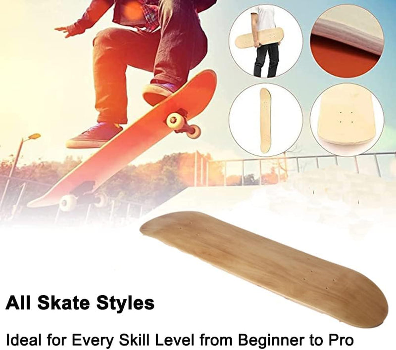 Load image into Gallery viewer, Blanco skateboard decks set van 2 hout 80 cm - happygetfit.com
