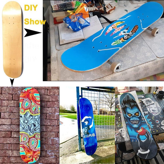 Blanco skateboard decks set van 2 hout 80 cm - happygetfit.com