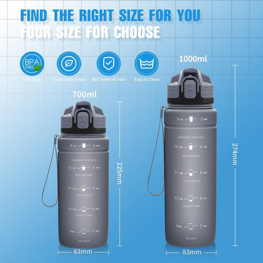 💧 Blijf gehydrateerd met deze BPA - vrije sportfles met tijdmarkering! - happygetfit.com