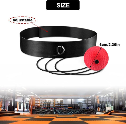Boks reflexballen met hoofdband set van 2 - happygetfit.com