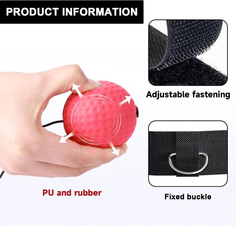 Laad afbeelding in Galerijviewer, Boks reflexballen met hoofdband set van 2 - happygetfit.com
