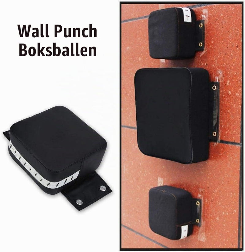 Carica l’immagine nel visualizzatore della galleria, Boks stootkussen voor wandmontage van PU leer met schuimvulling – bokstraining – stoottechniek - happygetfit.com
