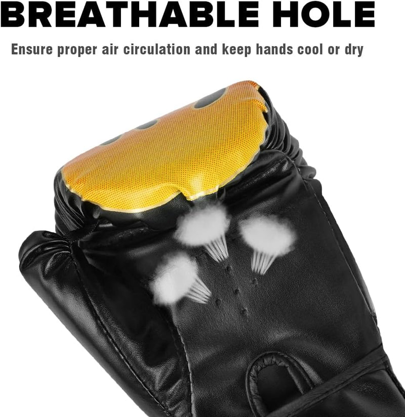 Charger l’image dans la visionneuse de galerie, Bokshandschoenen kinderen 6 oz van kunstleer met schokabsorberende schuimvulling voor boksen en kickboksen – junior bokshandschoenen – vechtsporttraining - happygetfit.com
