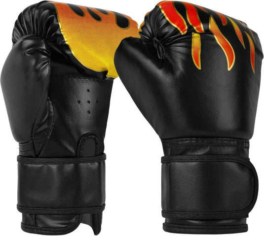 Bokshandschoenen kinderen 6 oz van kunstleer met schokabsorberende schuimvulling voor boksen en kickboksen – junior bokshandschoenen – vechtsporttraining - happygetfit.com