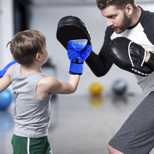 Bokshandschoenen voor kinderen, junior sparringhandschoenen, bokshandschoenen, kinderbokshandschoenen, PU bokshandschoenen, junior sparringhandschoenen, leeftijdsgroep 3-12 jaar, bokstraining - happygetfit.com